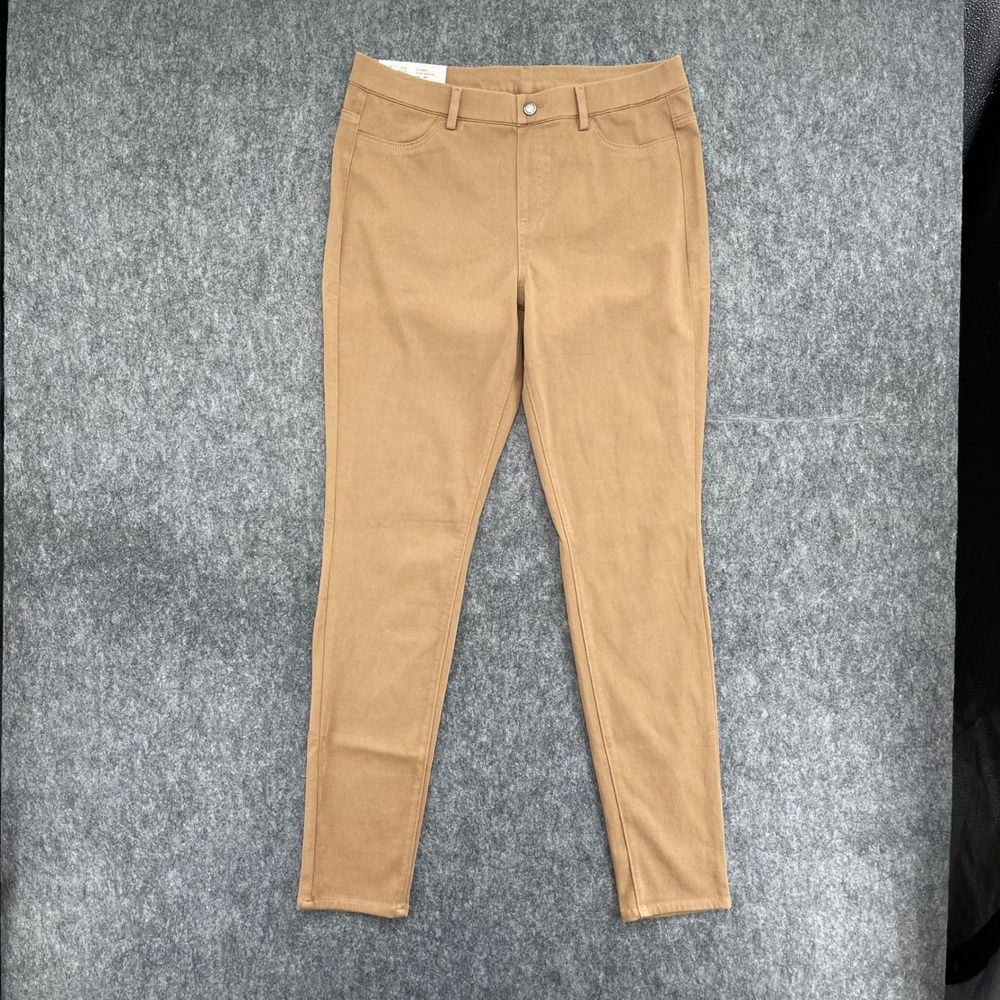 Uniqlo Leggings Pants Womens Large High Rise Skinny Stretch Twill Pants Beige